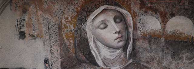 Gruppo di preghiera napoletano sui passi di Santa Veronica Giuliani Napoli: affresco raffigurante la Santa