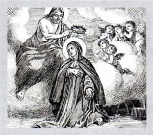 Gruppo di preghiera napoletano sui passi di Santa Veronica Giuliani Napoli: Gesù la incorona di spine