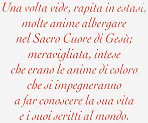 Una volta vide molte anime nel Sacro Cuore di Gesù Gruppo di preghiera sui passi di Santa Veronica Giuliani – Napoli: Una volta vide molte anime nel Sacro Cuore di Gesù